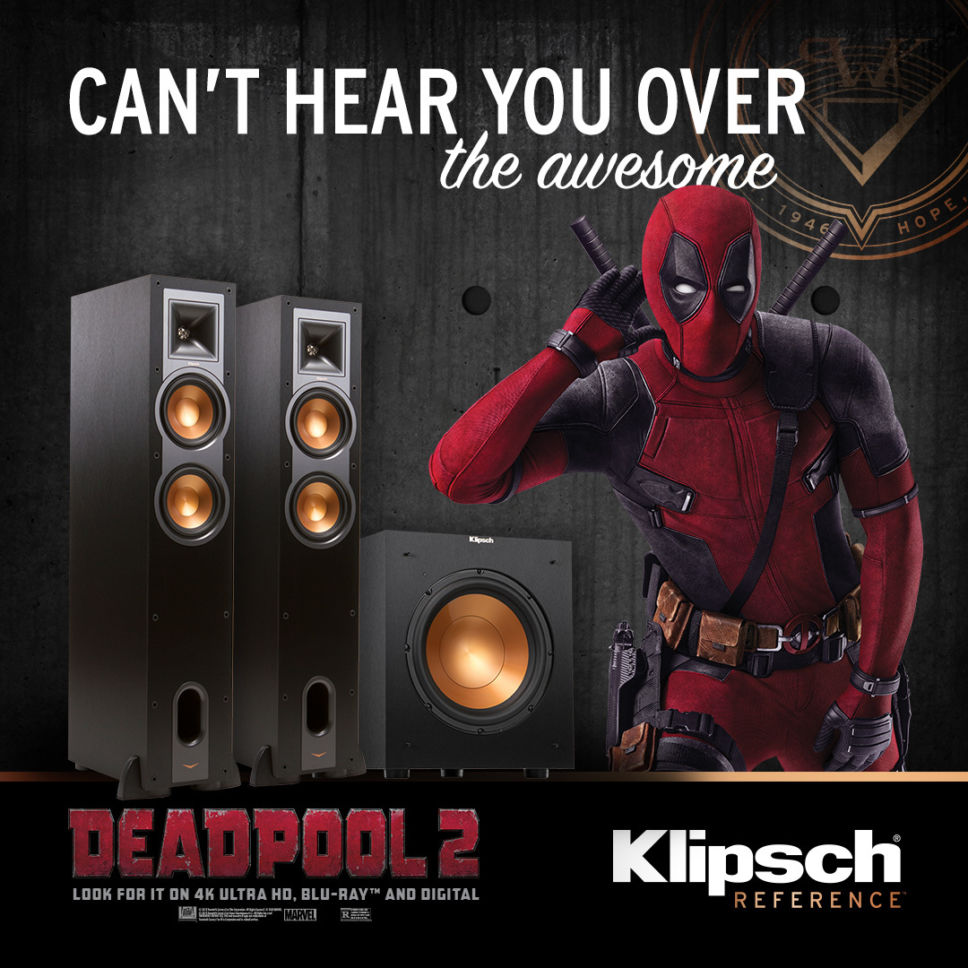 Klipsch Joins Forces With Deadpool 2 For Home Entertainment