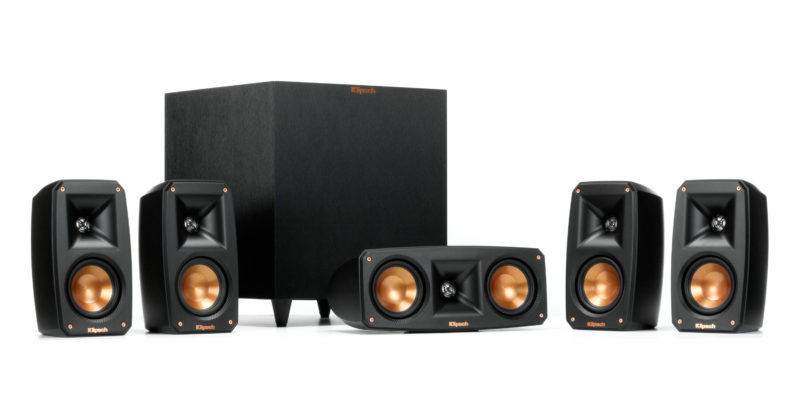 klipsch black reference theater pack 5.1 surround sound system